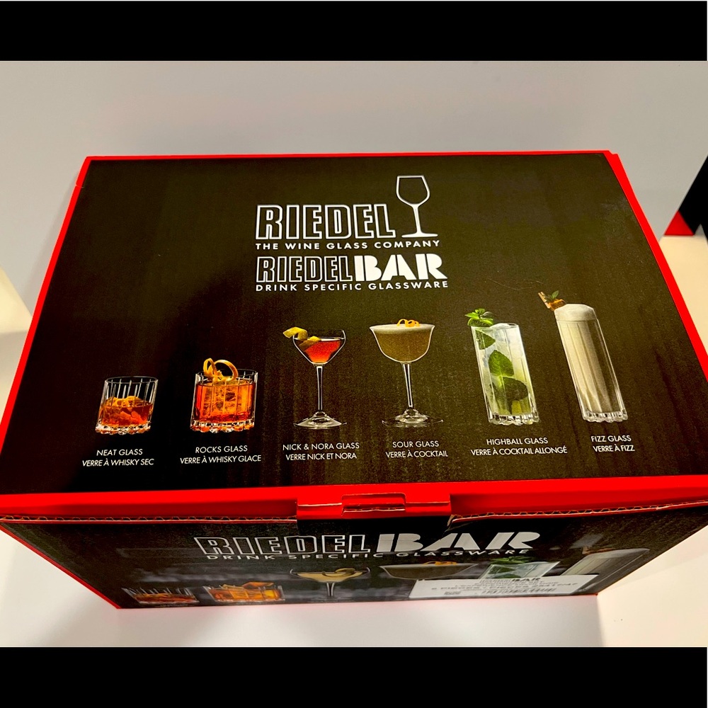 Riedel Glassware front the glass wine company. Special edition.